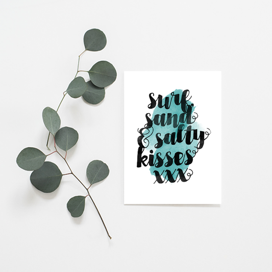 Surf, Sand & Salty Kisses - Misiu Papier